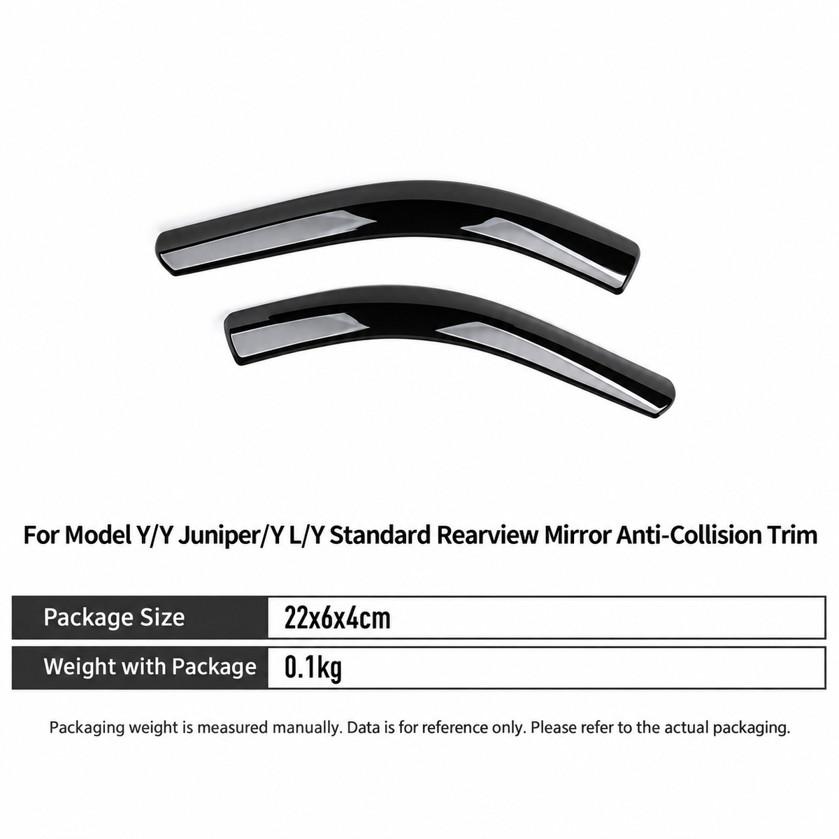 ABS Side Mirror Protective Trim for Tesla Model 3 / Model 3 Highland / Model 3 Standard / Model Y / Model Y Juniper / Model Y Standard / Model Y L