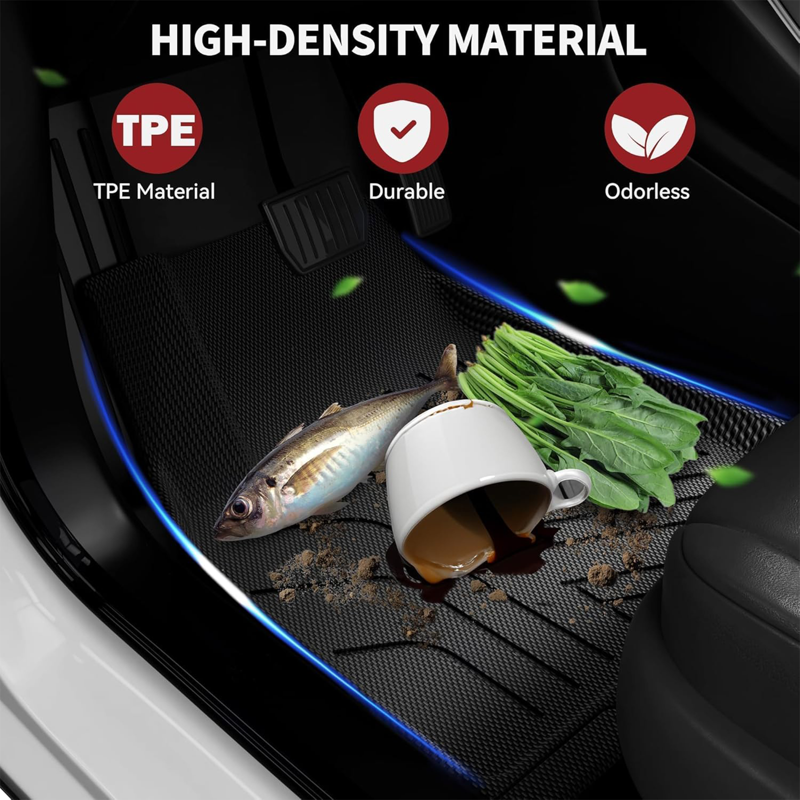 TPE Mats Floor Mats For Tesla Model Y Juniper