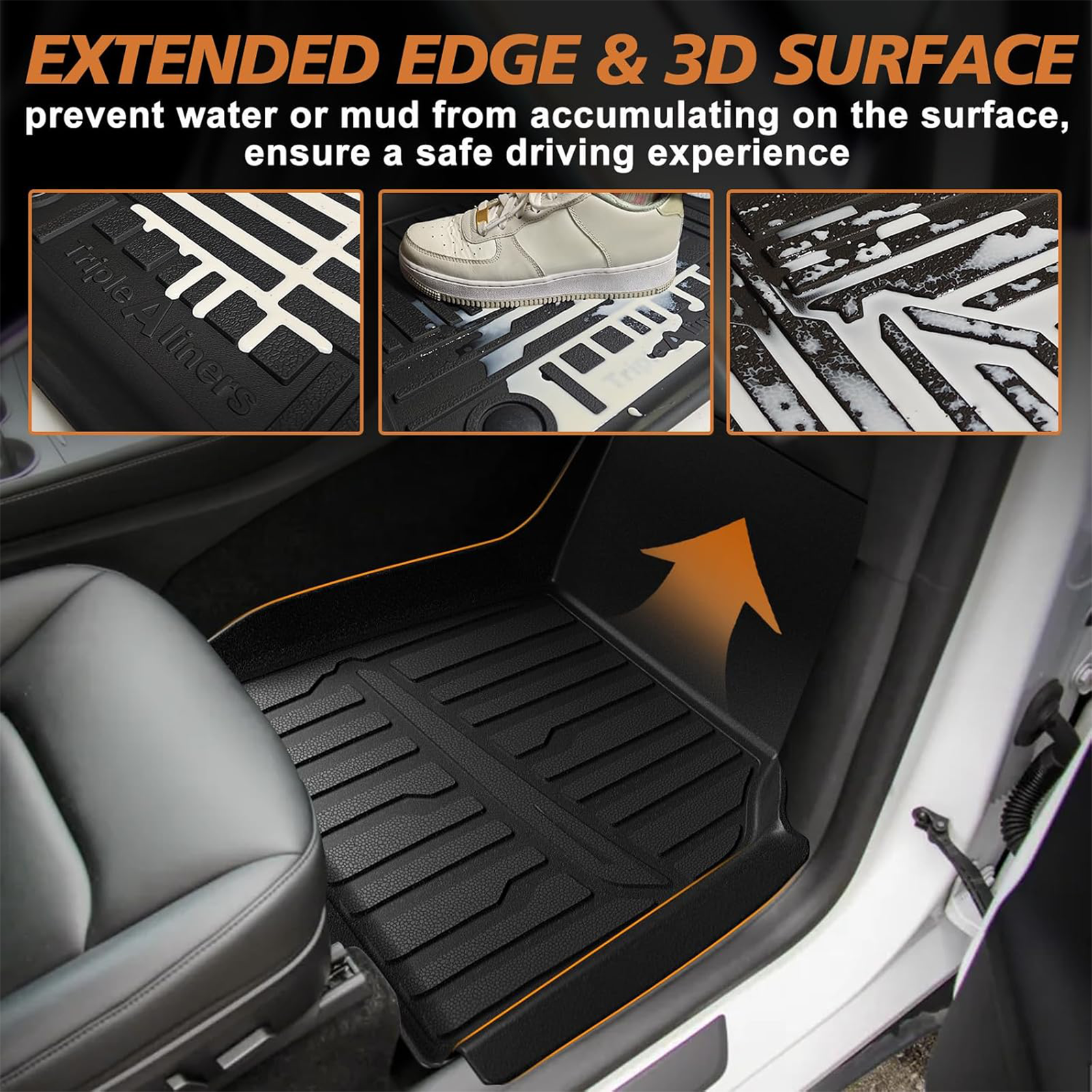 TPE Mats Floor Mats For Tesla Model Y Juniper