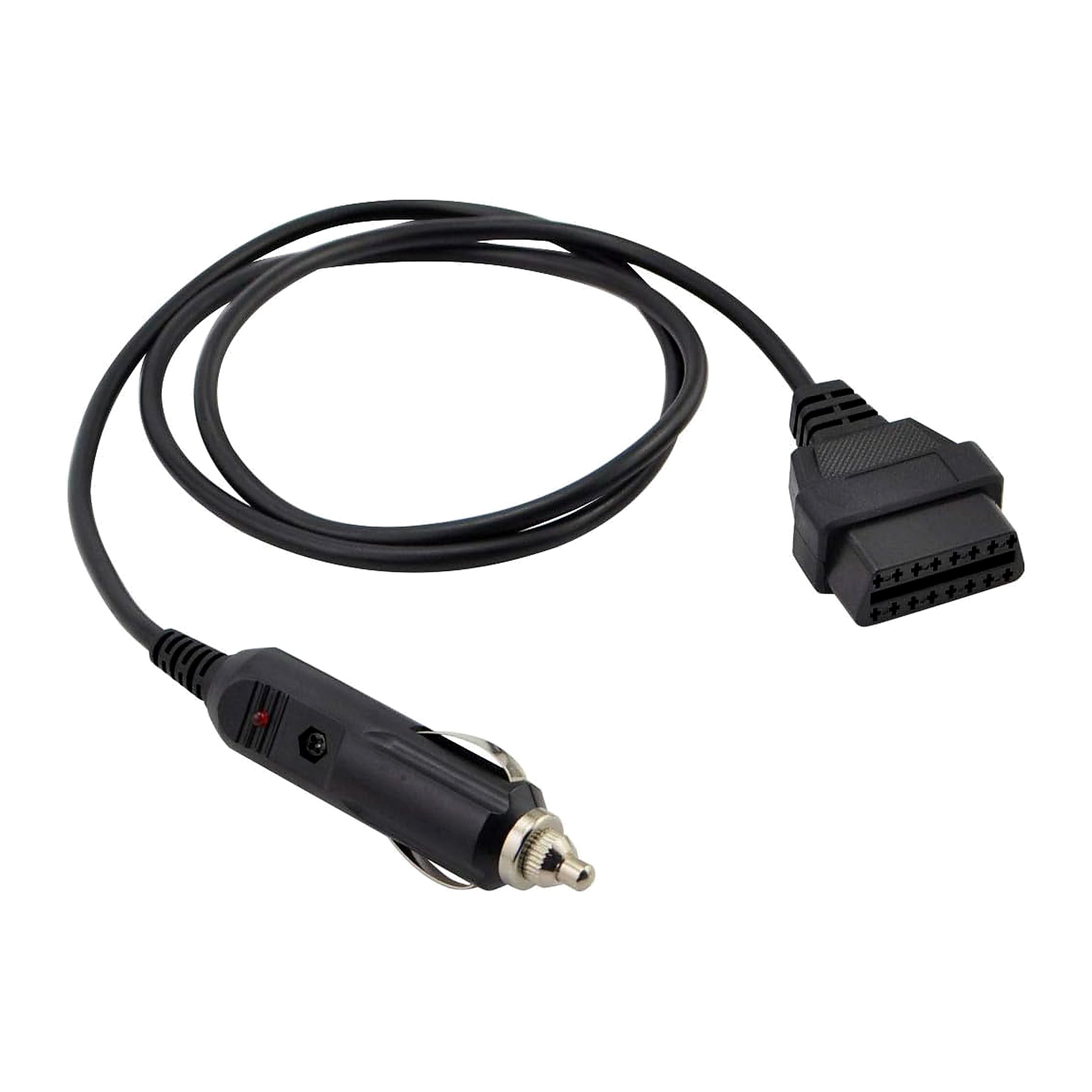 OBD2 Cigarette Lighter to OBD Female Connector Cable – 1M Car Memory Saver Power Adapter