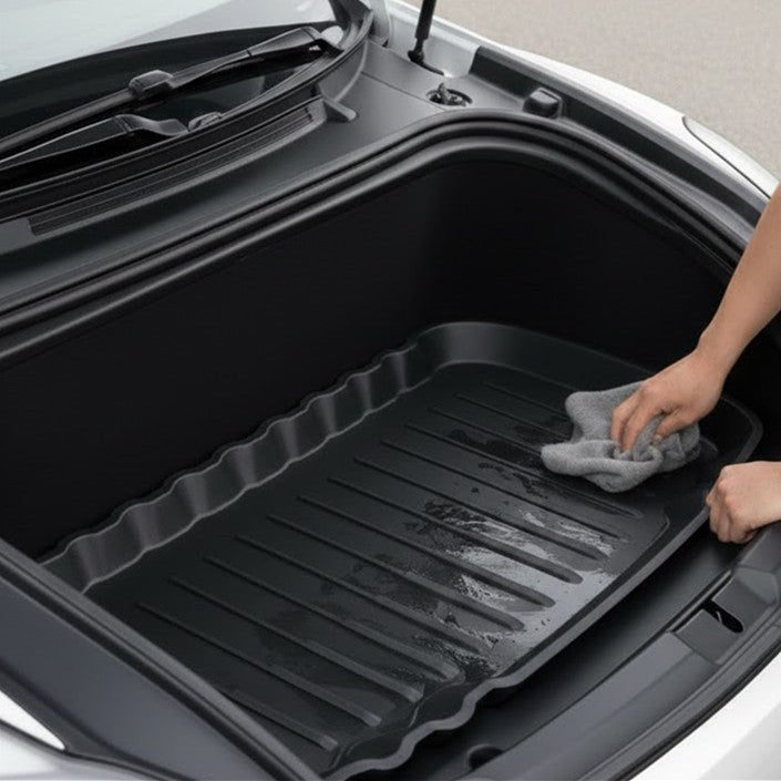 Tesla Model Y Standard TPE Front Trunk Mat | 3D Precision Fit Waterproof Frunk Liner