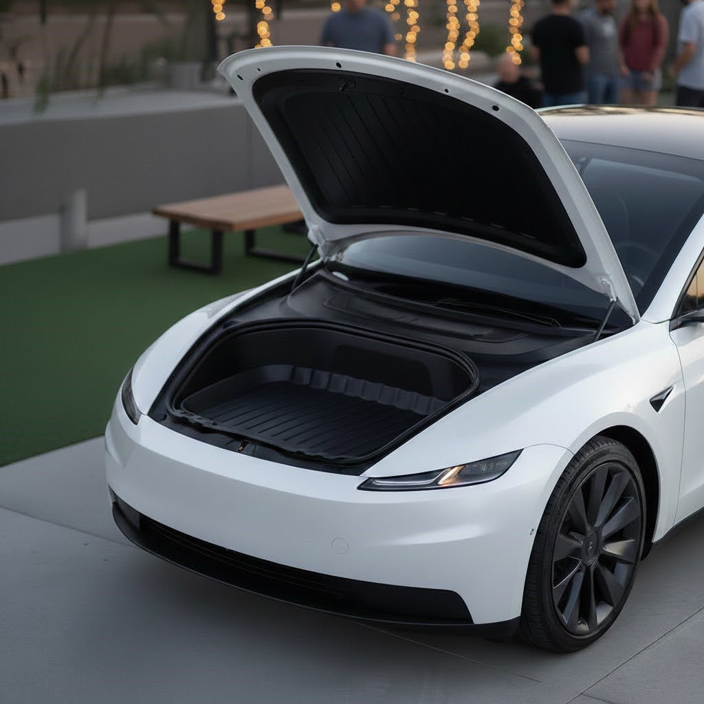 Tesla Model Y Standard TPE Front Trunk Mat | 3D Precision Fit Waterproof Frunk Liner