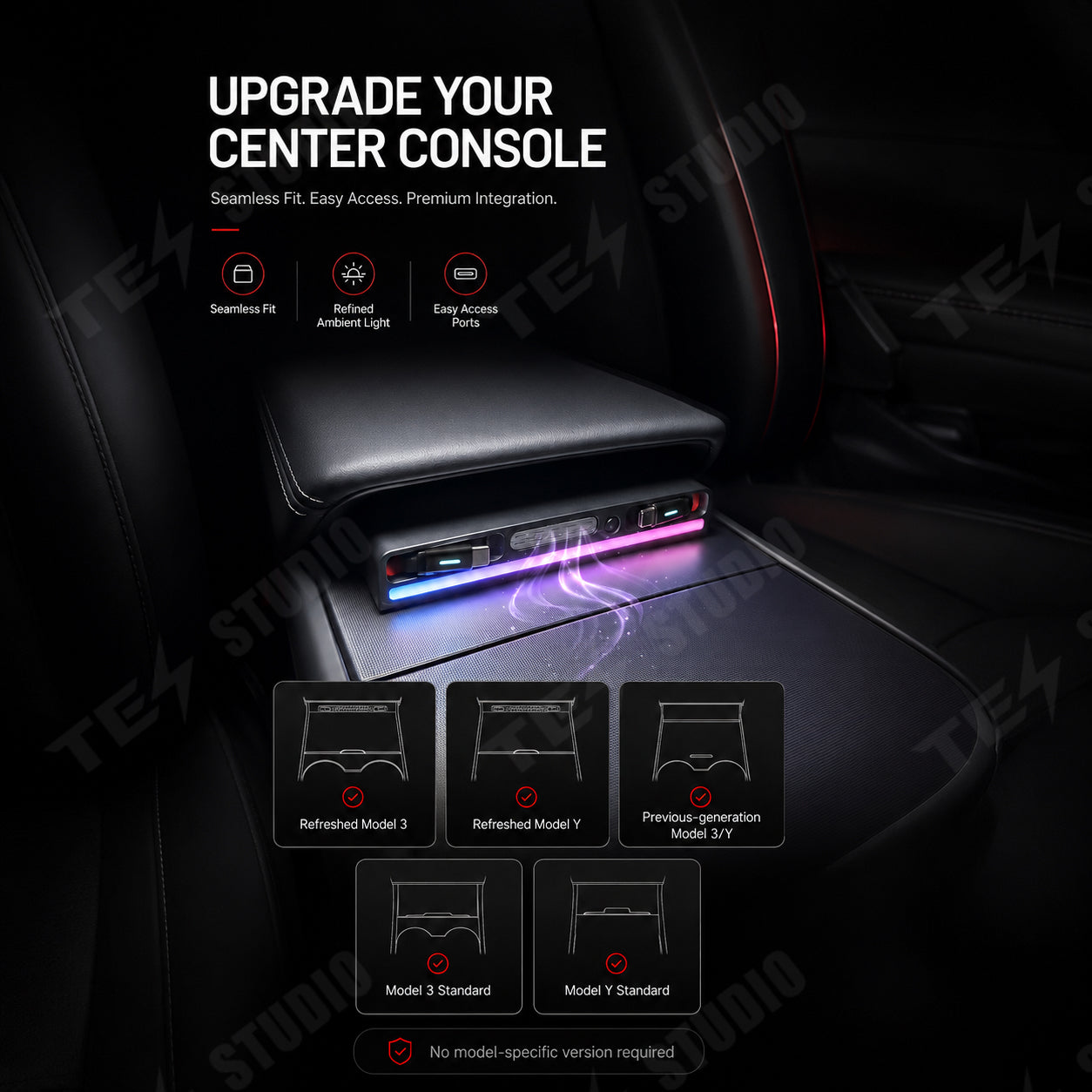 Aroma Diffuser Dock for Tesla Model 3, Model 3 Highland, Model Y, Model Y Juniper, and Model Y L