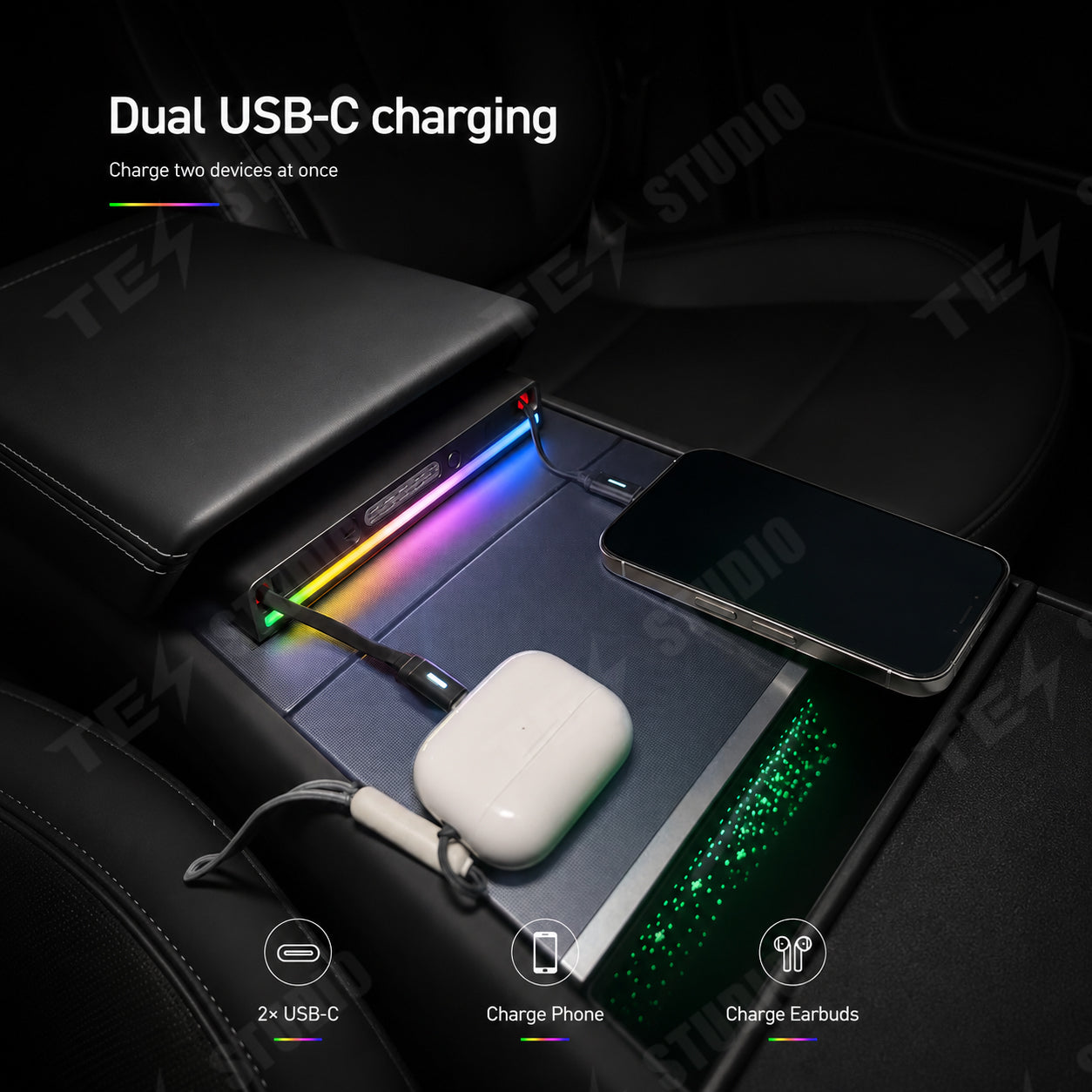 Aroma Diffuser Dock for Tesla Model 3, Model 3 Highland, Model Y, Model Y Juniper, and Model Y L