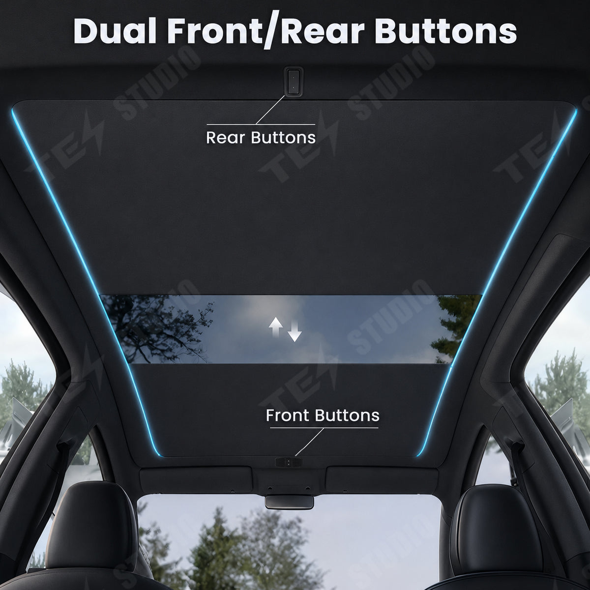 Model Y L Power Sunshade Voice-Controlled