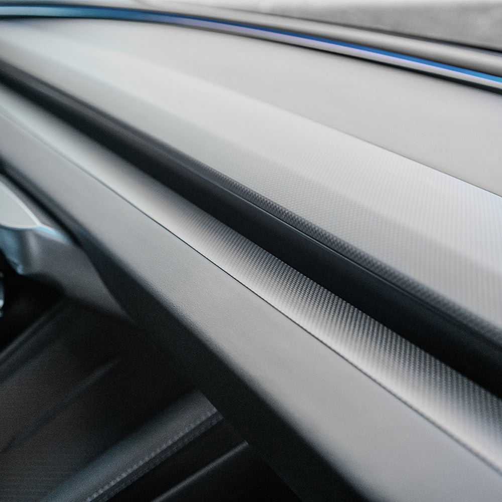 Real Carbon Fiber Dashboard Lower Air Vent Trim For Tesla Model 3 Highland & Model Y Juniper & Model Y L