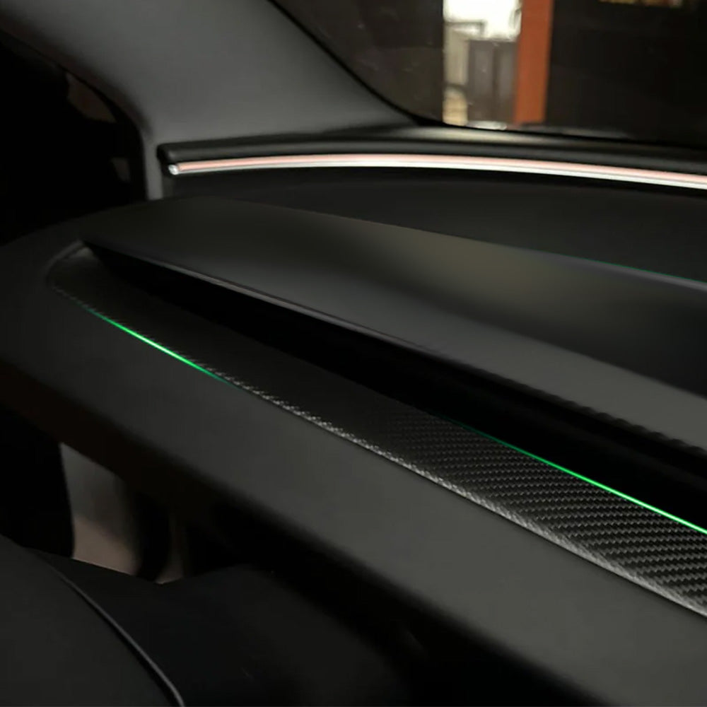 Real Carbon Fiber Dashboard Lower Air Vent Trim For Tesla Model 3 Highland & Model Y Juniper & Model Y L
