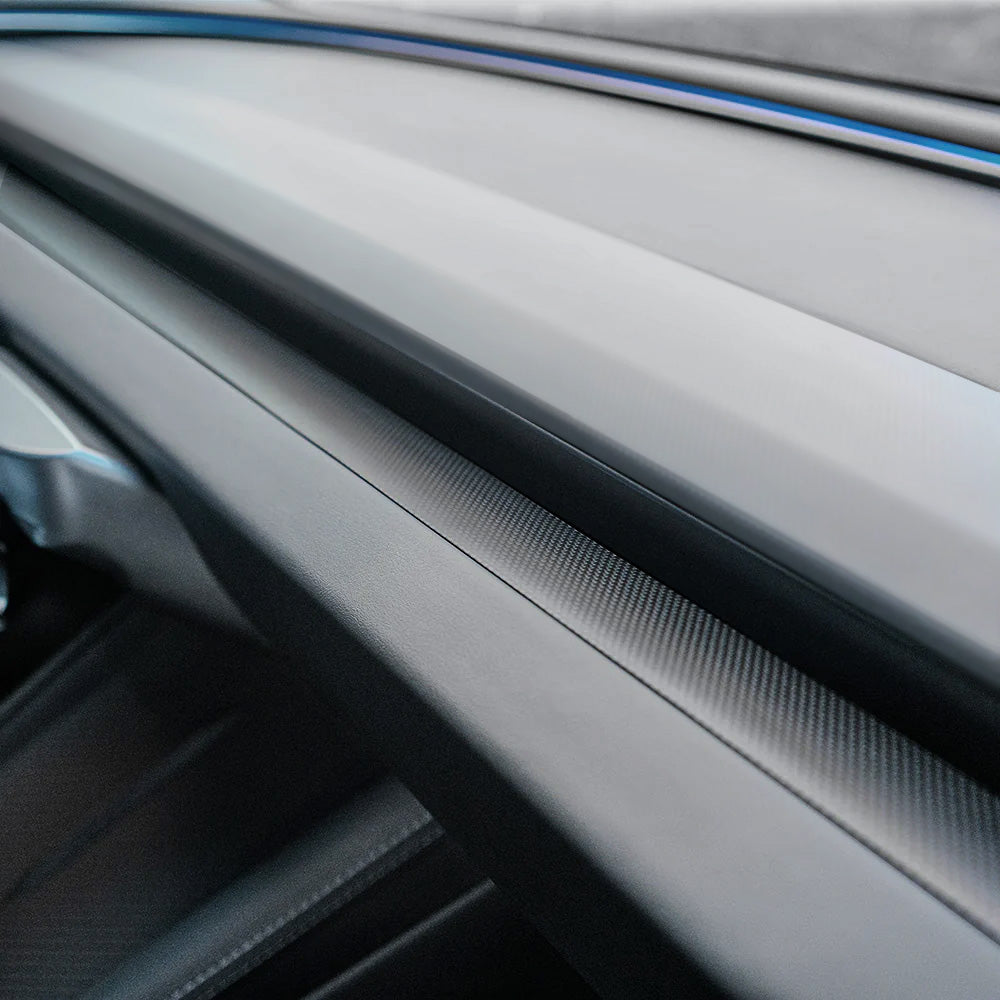 Real Carbon Fiber Dashboard Lower Air Vent Trim For Tesla Model 3 Highland & Model Y Juniper & Model Y L