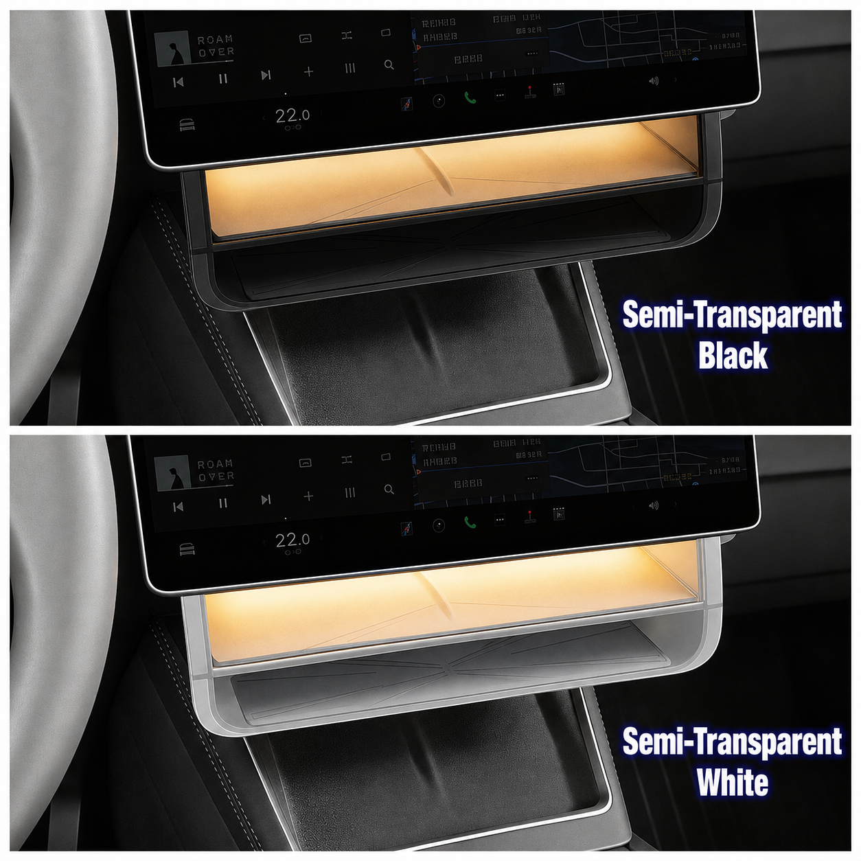 Tesla Model Y Juniper / Model Y L / Model 3 Highland Magnetic Under-Screen Storage Tray