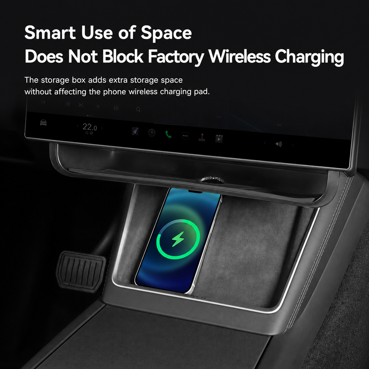 Tesla Model Y Juniper / Model Y L / Model 3 Highland Magnetic Under-Screen Storage Tray