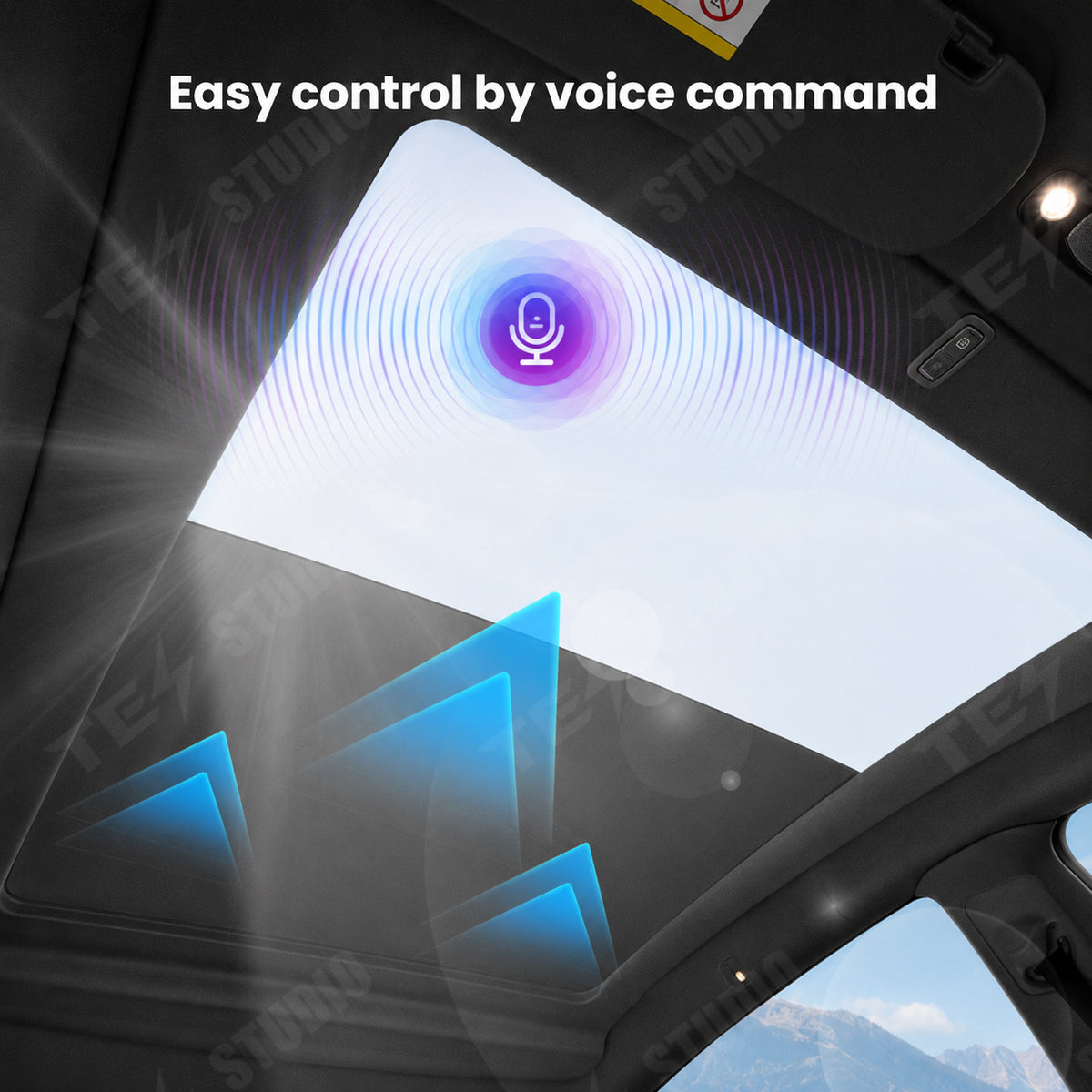 Model Y L Power Sunshade Voice-Controlled