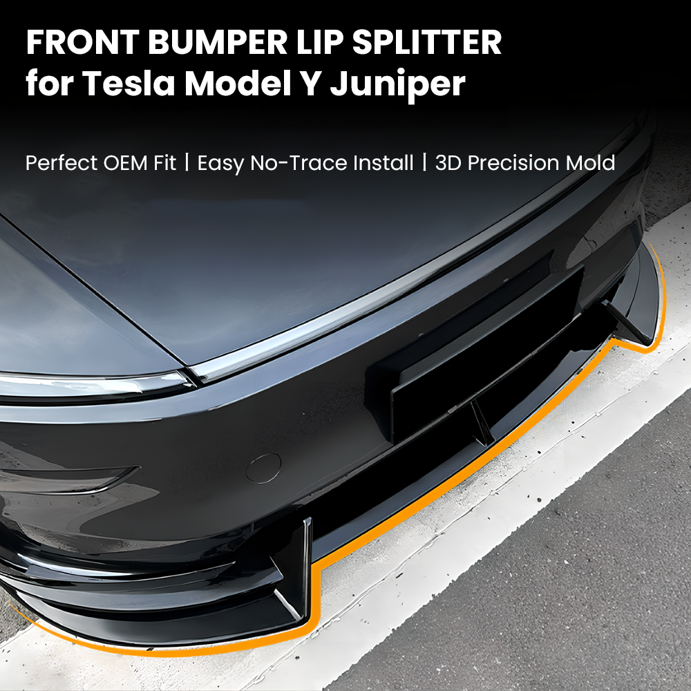 2025 Front Bumper Lip ABS Spoiler for Tesla Model Y Juniper Accessories