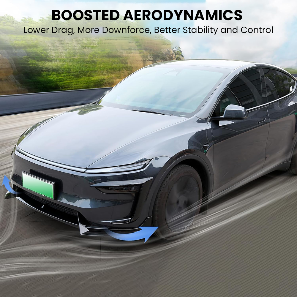 2025 Front Bumper Lip ABS Spoiler for Tesla Model Y Juniper Accessories