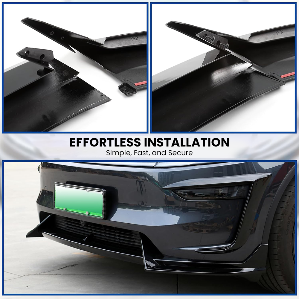 2025 Front Bumper Lip ABS Spoiler for Tesla Model Y Juniper Accessories