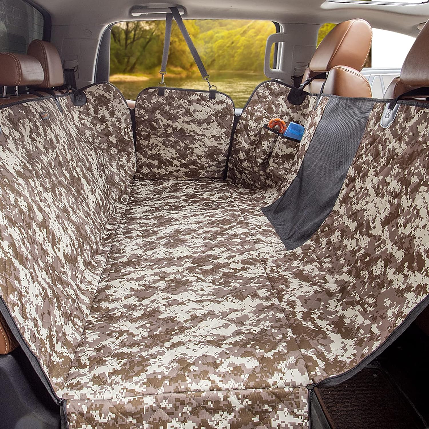 Tesla Rear Seat Dog Car Seat Cover, Waterproof Scratch-Resistant Pet Protector