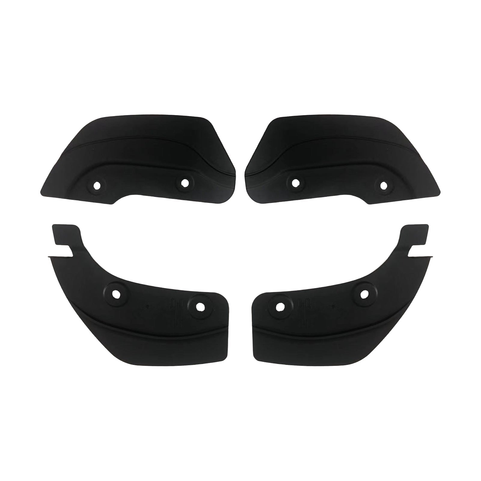 Model Y Juniper mud flaps installed for splash and road debris protection