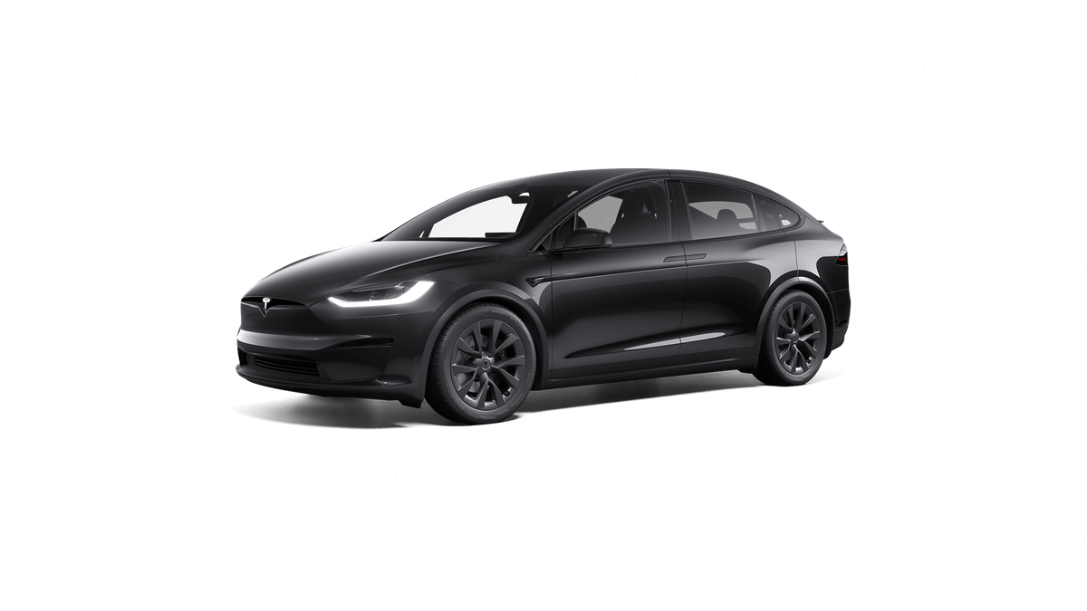 Official Tesla configurator rendering of a Model X used to illustrate an NHTSA driver-assistance crash-data brief