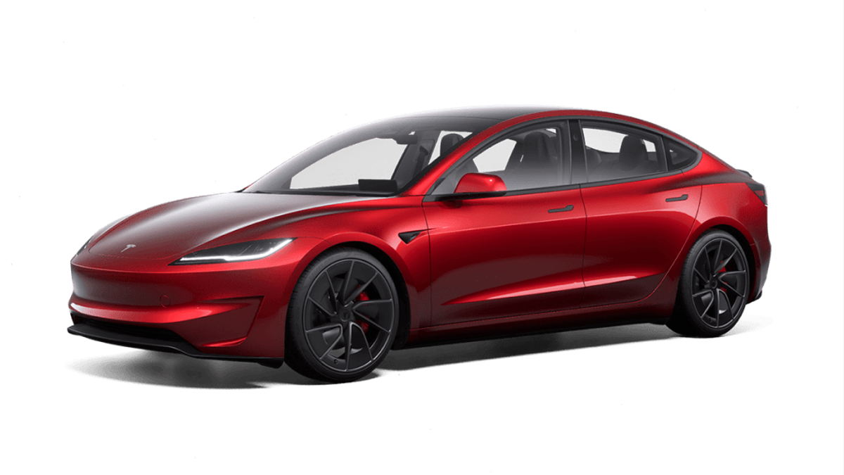 Official Tesla image of a Model 3 Performance used for the Verona Performance Drive Week owner brief