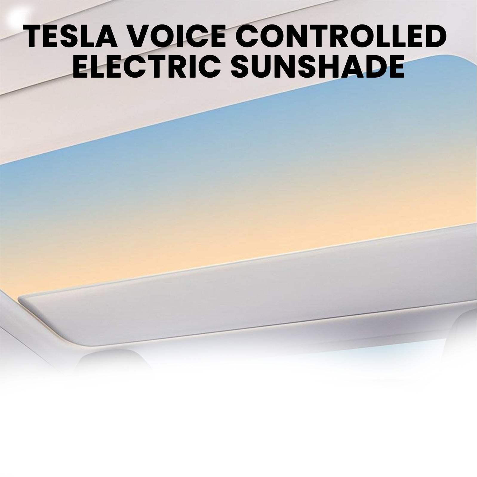 Tesla Model 3/ 3 Highland Power Sunshade Voice & Gesture Controlled Electric Sun Shade Tesstudio®