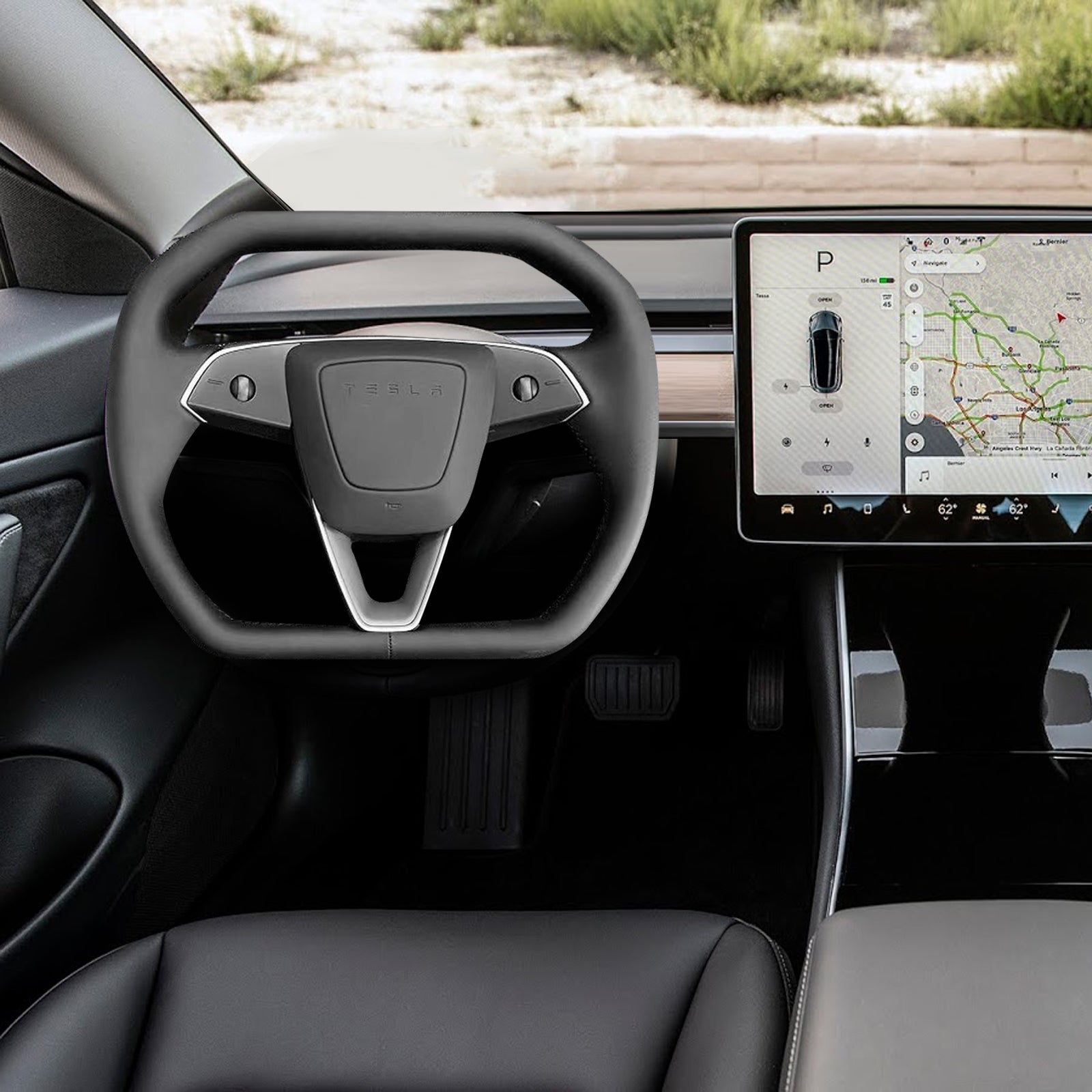 Model 3 Highland /Y Juniper CyberPack Steering Wheel Without Airbag Cover