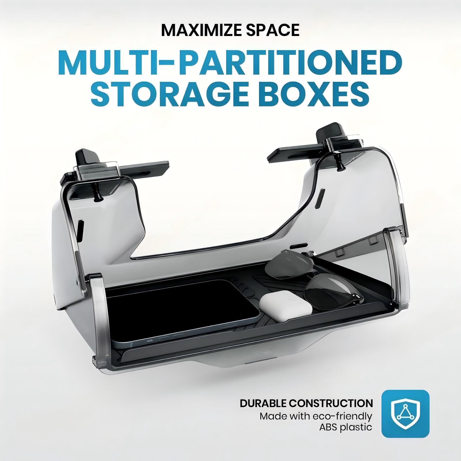 Tesla Model 3 / Model Y Hidden Central Control Screen Lower Storage Box | Center Console Organizer