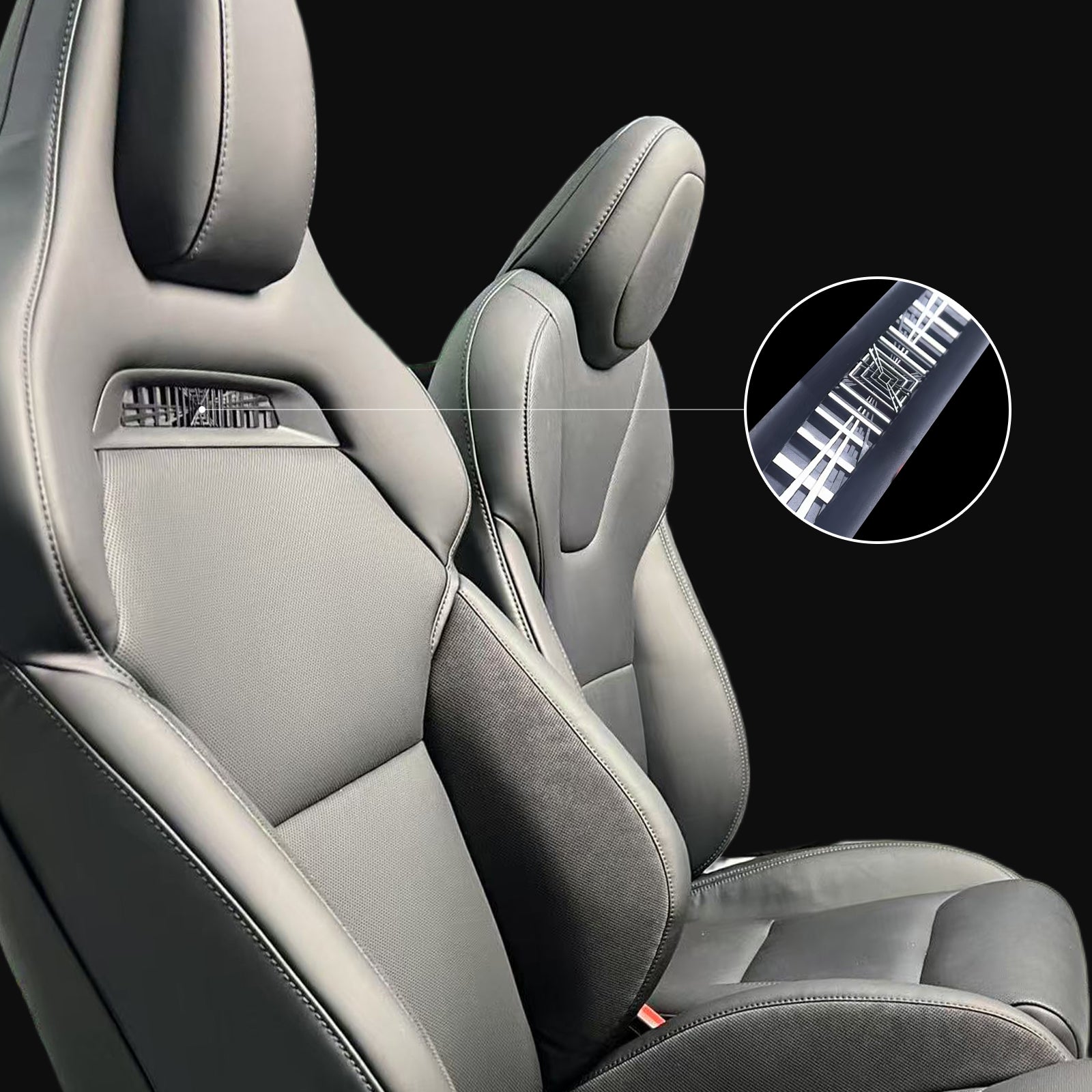 Tesla Accessories Model S/X Performance Seats Tesla Leather Seat Covers Tesstudio®