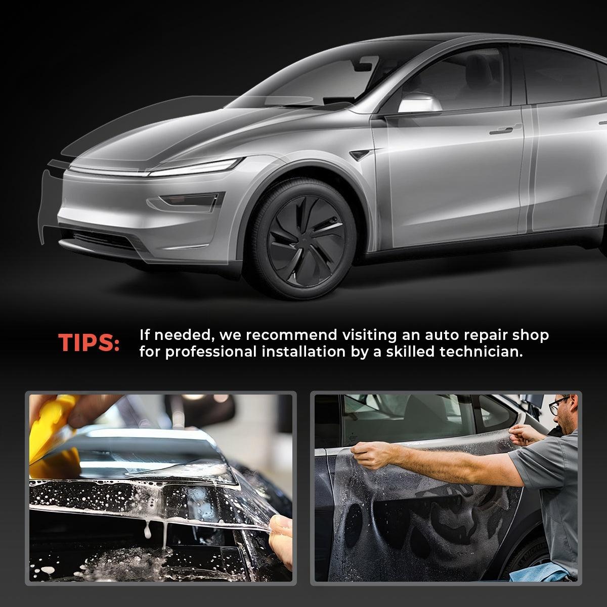 Glossy TPU Invisible Full-Body PPF for Tesla Model Y Juniper 2025+