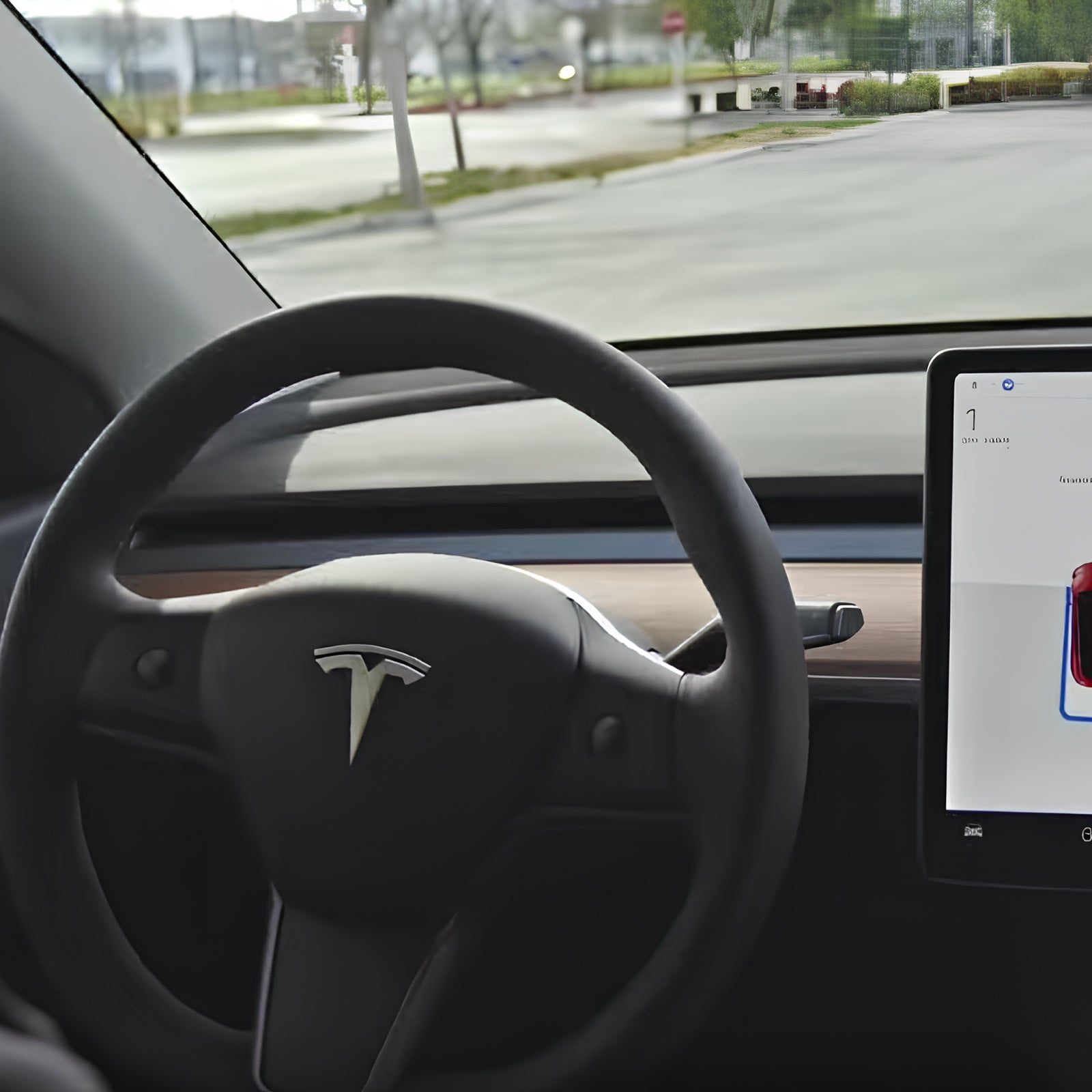Tesla Model 3/Y Heated Leather Steering Wheel Model Y/3 Interior Accessories Tesstudio®