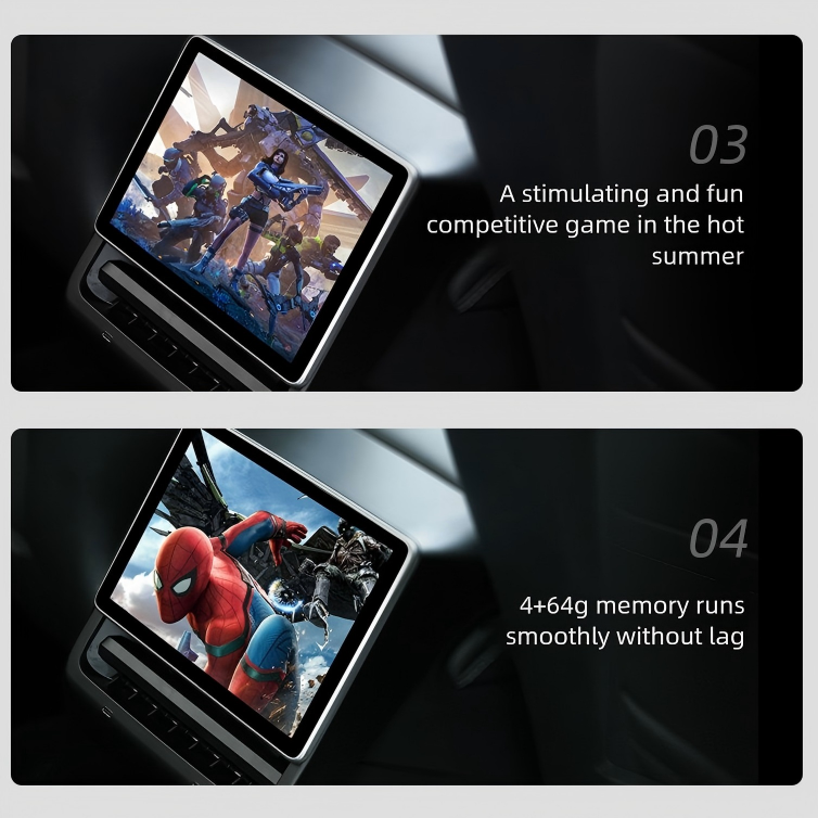 8 Inch Smart IPS Display HD Video R8 Plus Rear Entertainment Screen for Tesla Model 3/Y