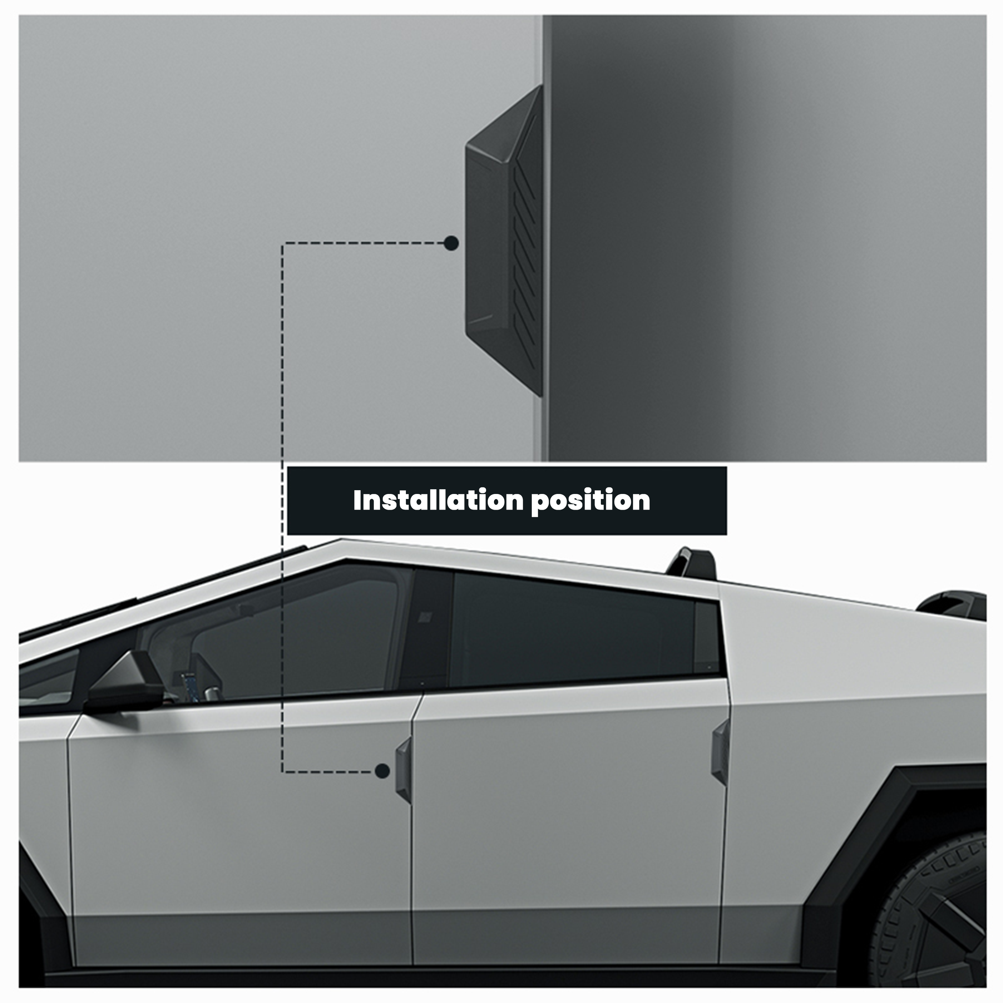Tesla Cybertruck Anti-Collision Strip Cybertruck Door Protection Tesstudio® 4pcs