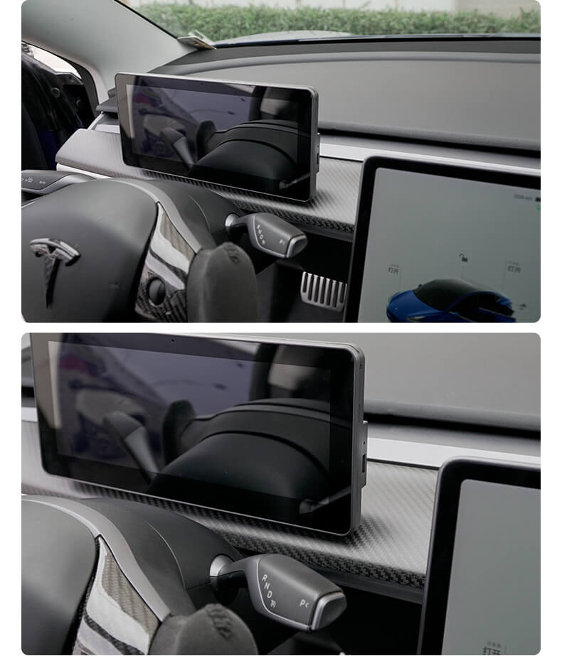 Tesla Model 3 Carbon Fiber — twill weave pattern close-up