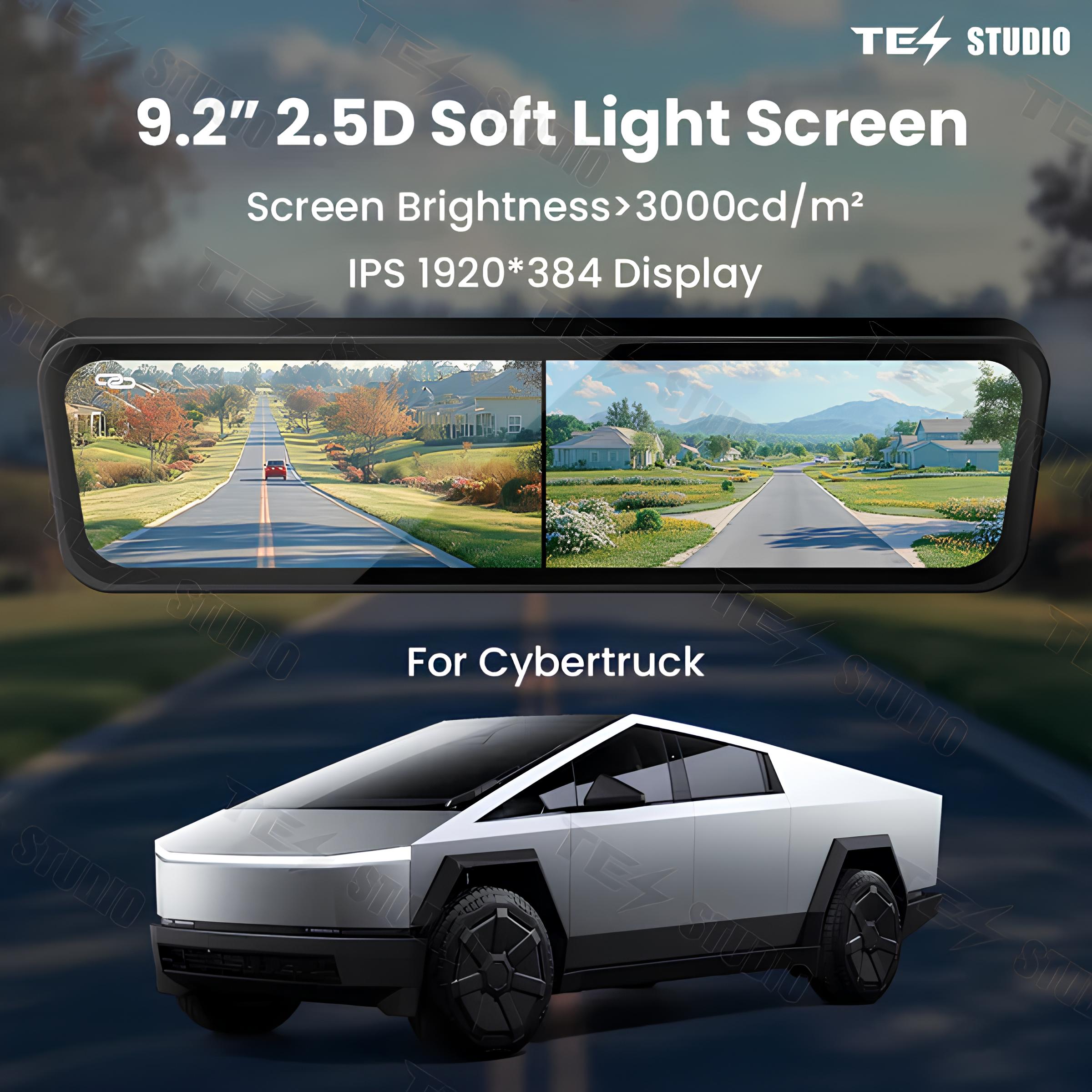 Tesla Cybertruck S92 Streaming Rearview Mirror Recorder Tesstudio®