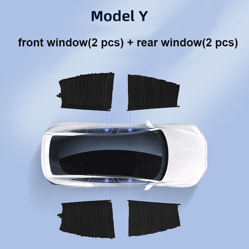 Tesla Model 3/Y サイドウィンドウ プライバシー カーテン