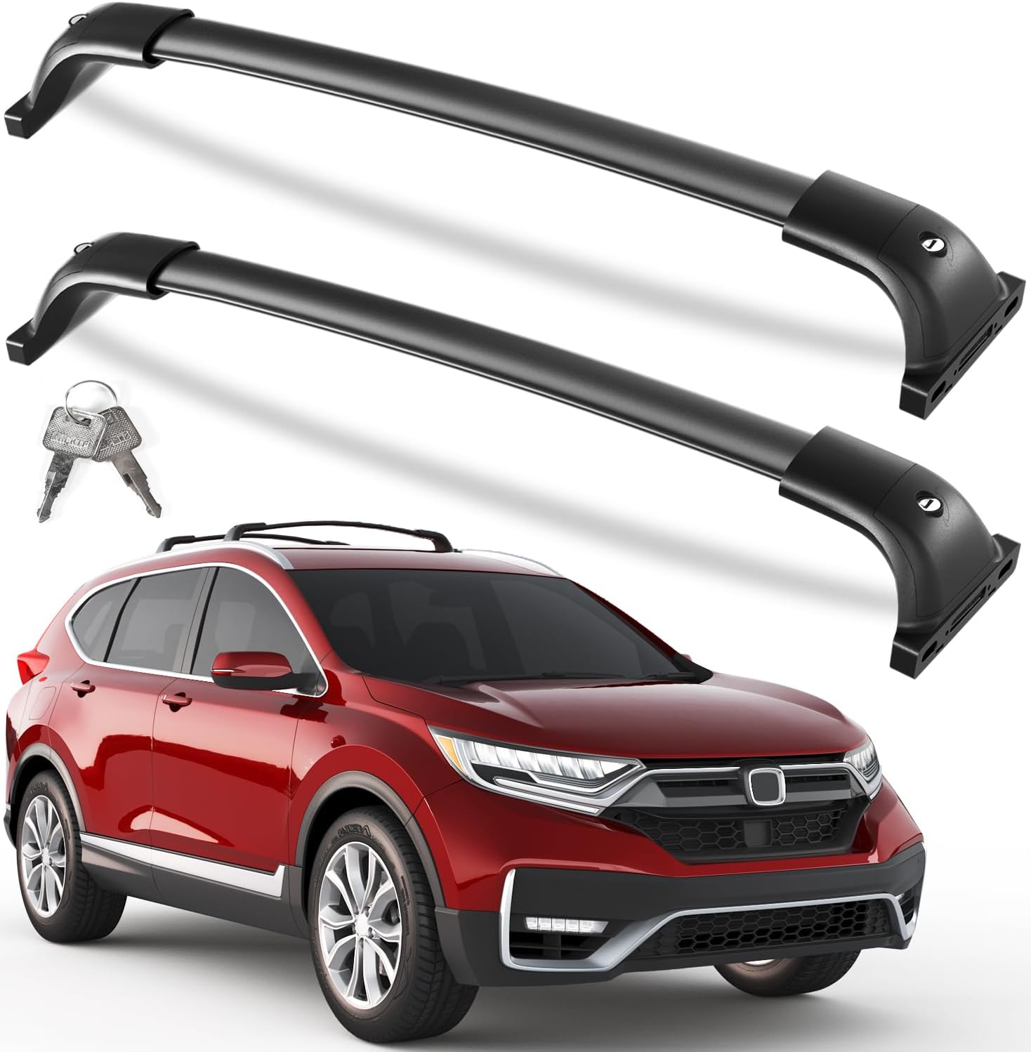 300 lbs Lockable All-Aluminum Roof Rack Cross Bars for Honda CR-V 2017-2022