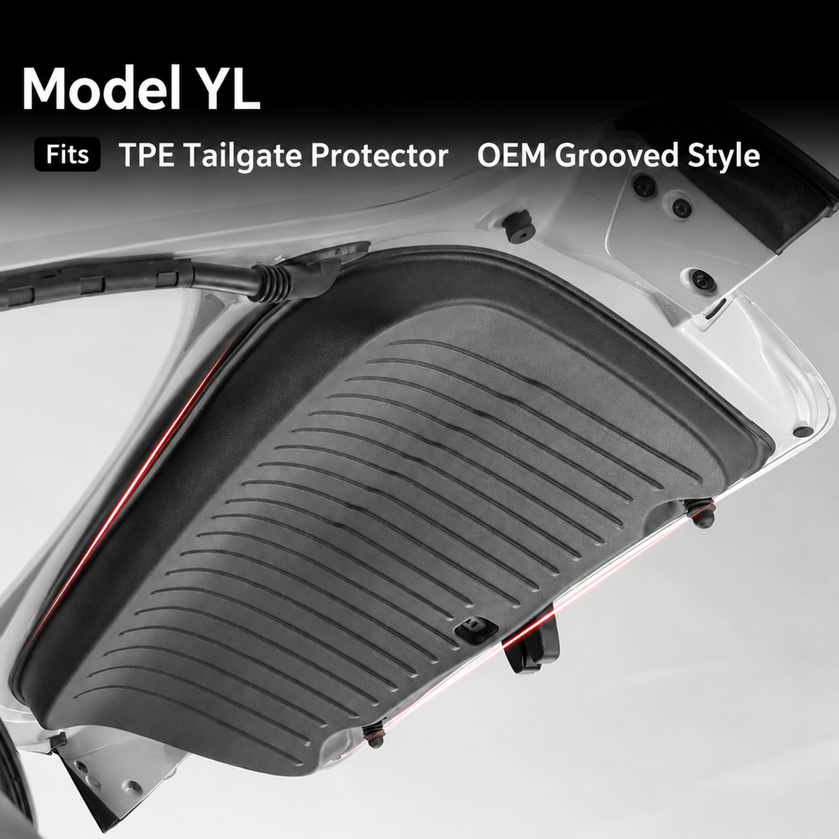Full-Cover TPE Trunk Tailgate Protector for Tesla Model Y L 2025.11+