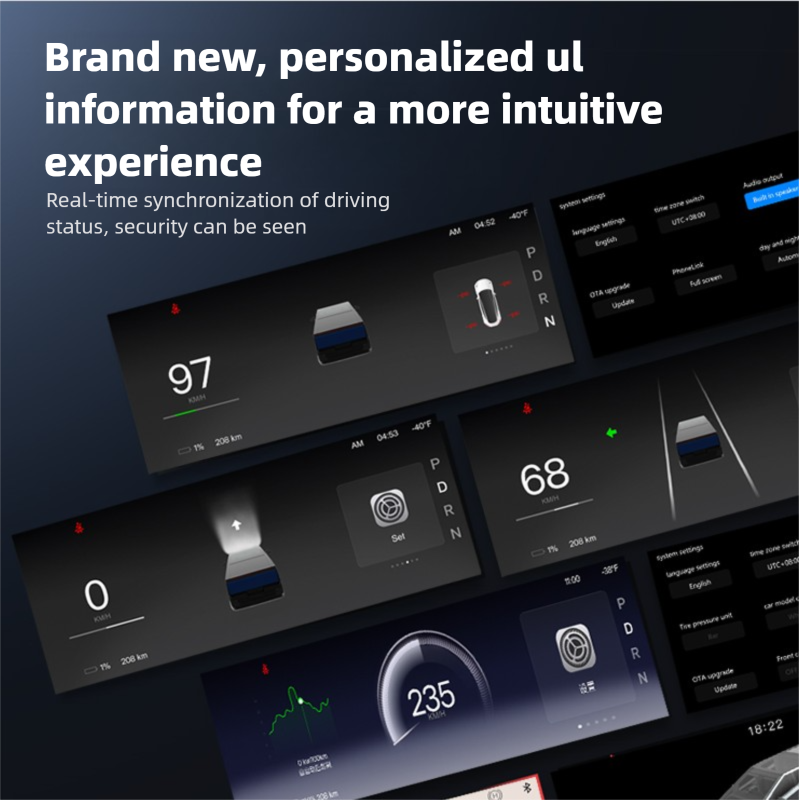 10" TES-C10 Upgrade Dashboard for Cybertruck Bigger Display, Smarter Safety, Enhanced Driving Experience
