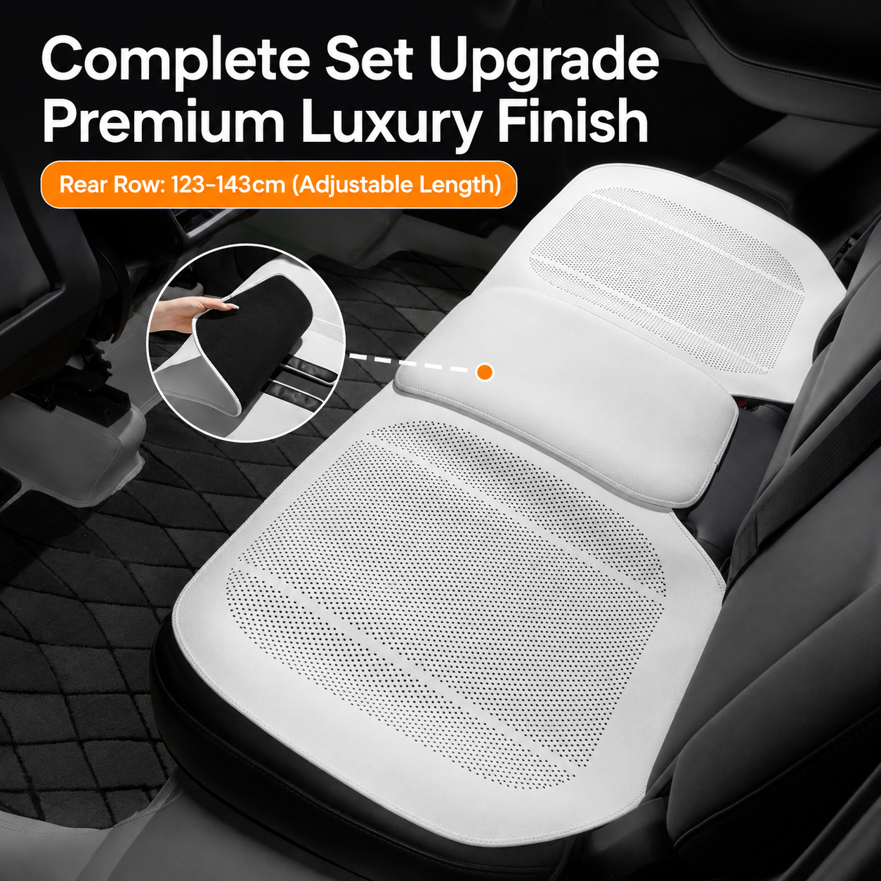 Universal Full-Coverage Breathable Nappa Leather Car Seat Cushion Cover