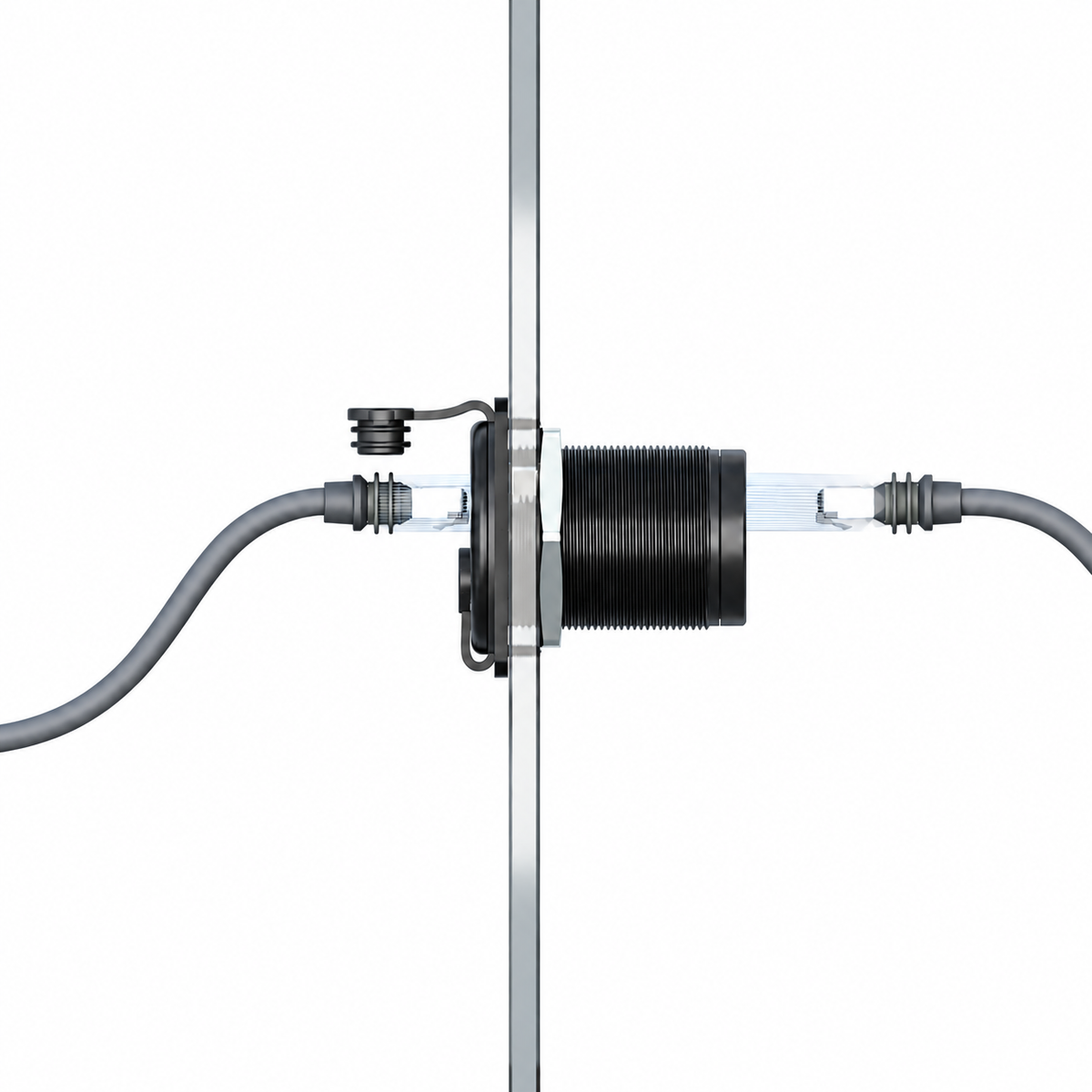 Starlink Mini & Gen 3 2-in-1 Aluminum Cable Pass-Through Panel - Waterproof RJ45/DC Female Couplers