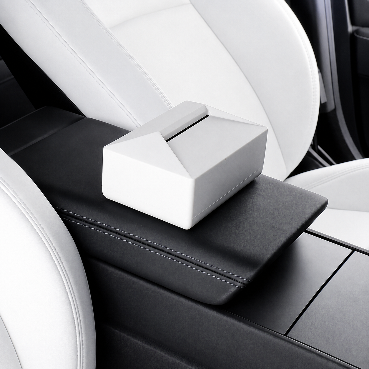 Cyber-Style Car Tissue Box for Tesla Model Y / 3 / X / S
