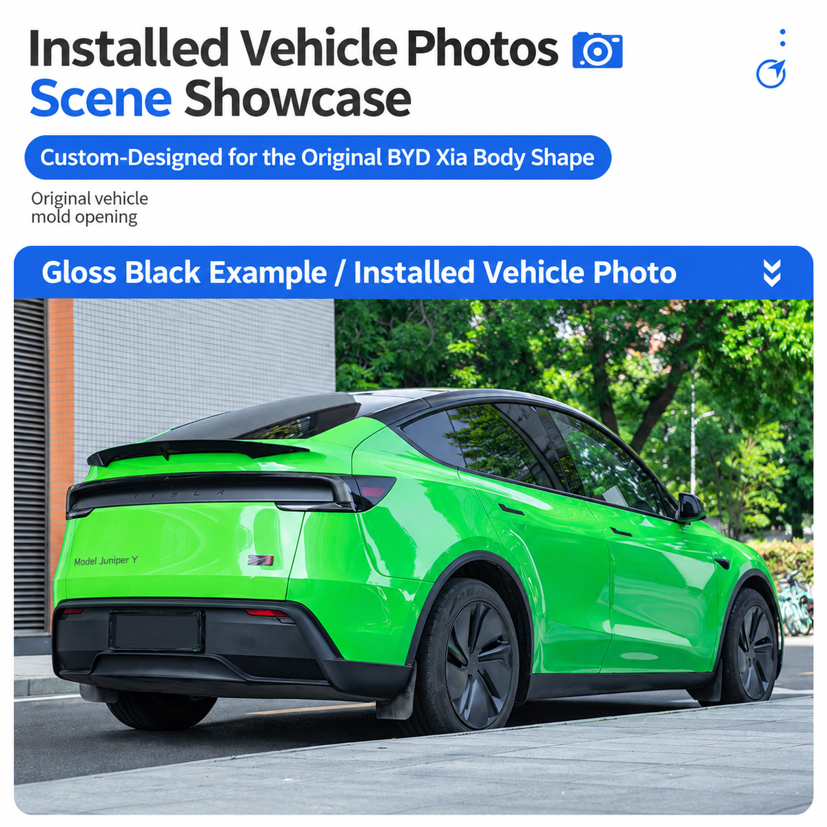 ABS MC-Style Performance Rear Spoiler for Tesla Model Y Juniper 2025.03+