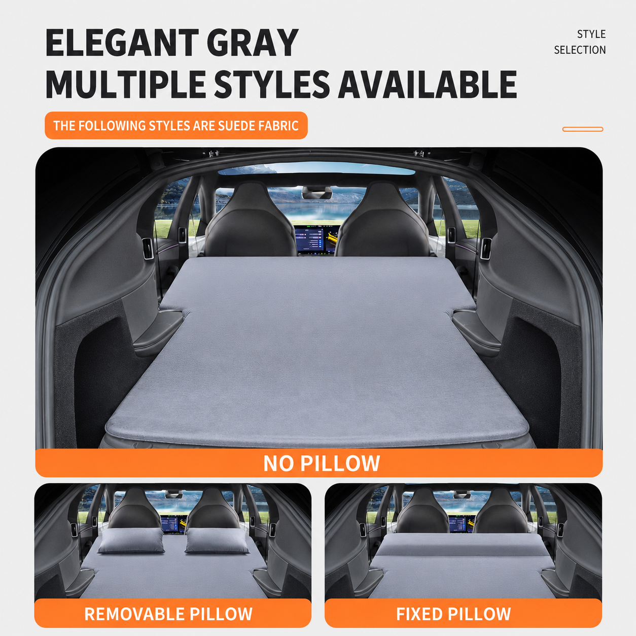 Trunk Air Mattress Kit for Tesla Model Y L 6-Seat, with Support Board and Air Pump