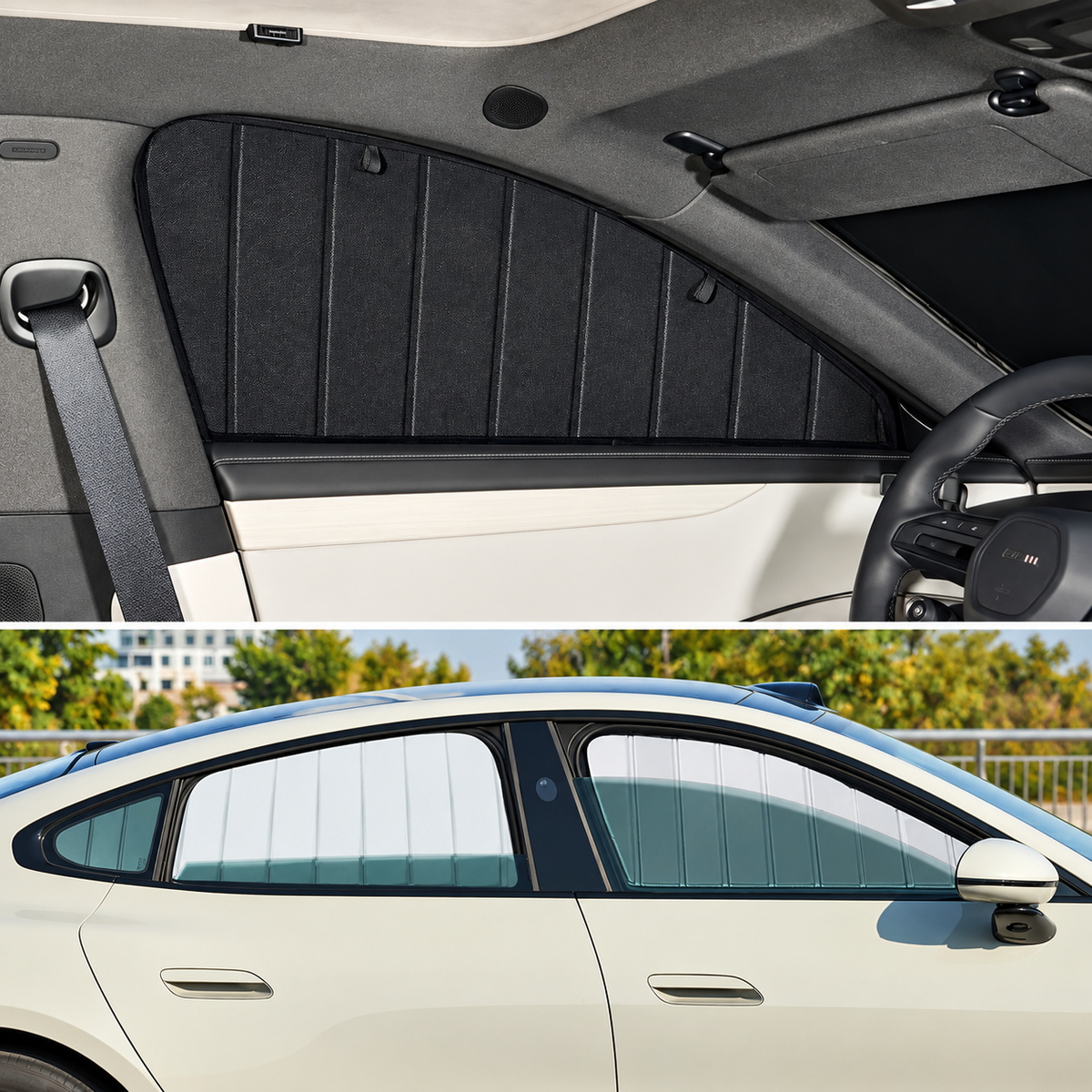 Foldable Privacy Window Sun Shades for Rivian R1S / R1T (2022–2025)