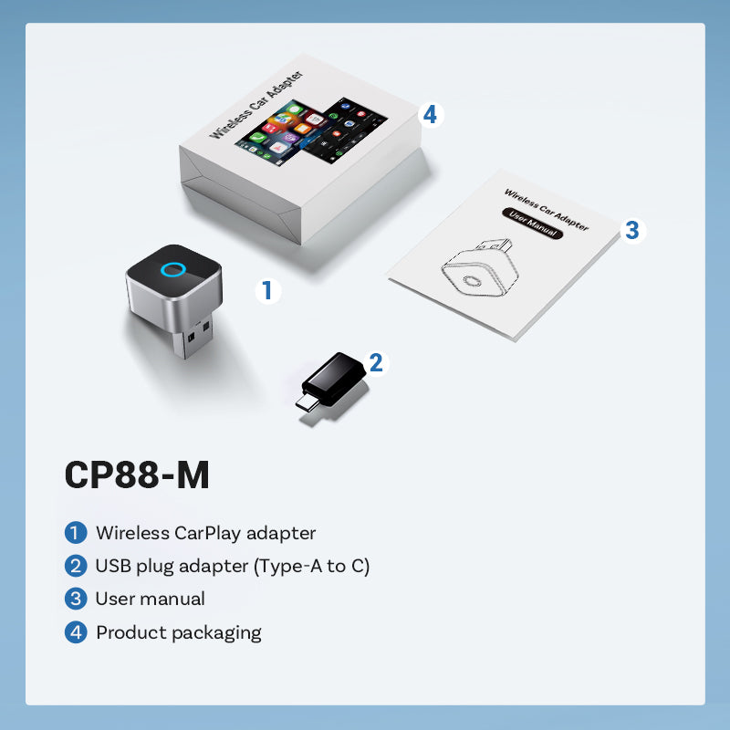 Wireless CarPlay & Android Auto Adapter for All Cars | Tesstudio