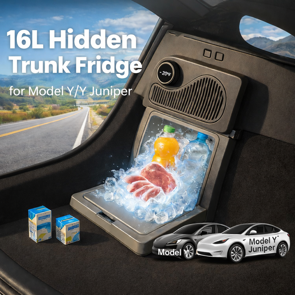 Tesstudio 16L Hidden Trunk Fridge Cooler for Tesla Model Y / Juniper