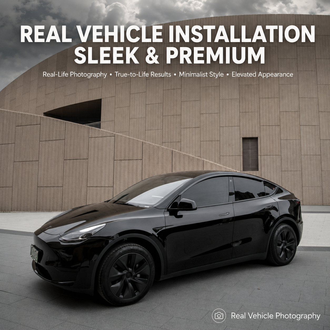 4-Piece PC Window Rain Guards for Tesla Model Y L