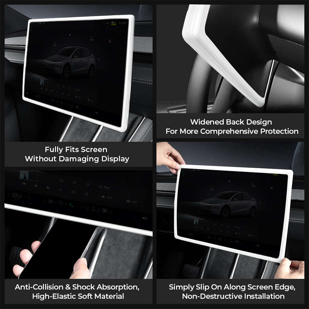 16-Inch Center Screen Silicone Protective Frame for Tesla Model Y Juniper / Model Y L