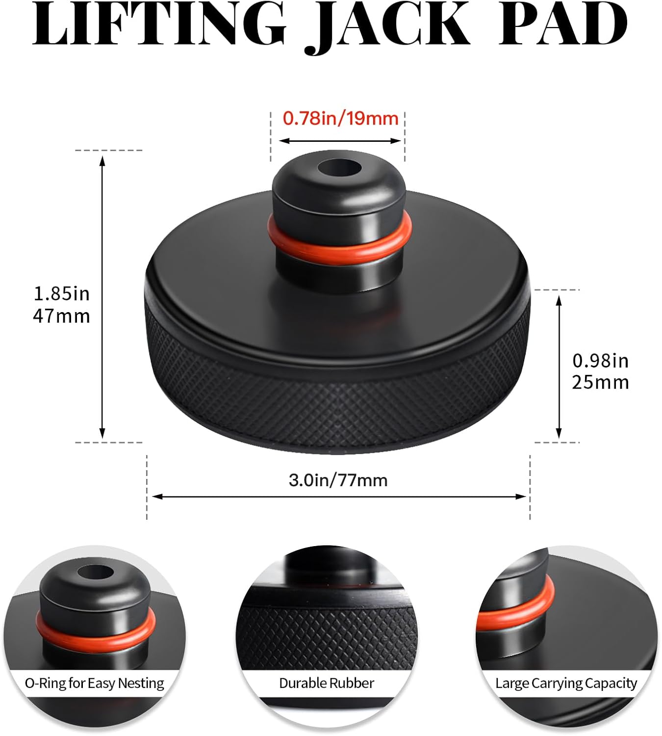 2025 2026Tesstudio 4 Pucks with Storage Case Lifting Jack Pad for Tesla Model 3/S/X/Y