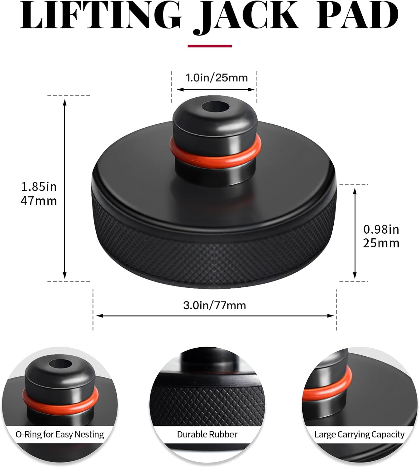 2025 2026Tesstudio 4 Pucks with Storage Case Lifting Jack Pad for Tesla Model 3/S/X/Y