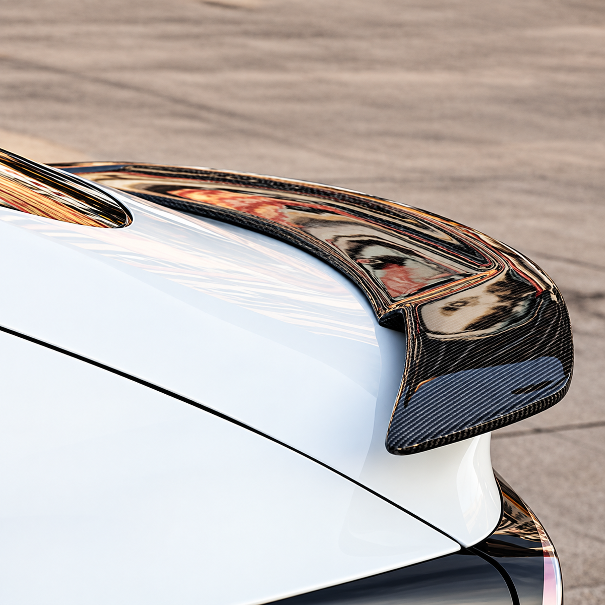 Gloss Carbon Fiber RT-Style Rear Spoiler for Tesla Model 3 Highland / Model Y Juniper