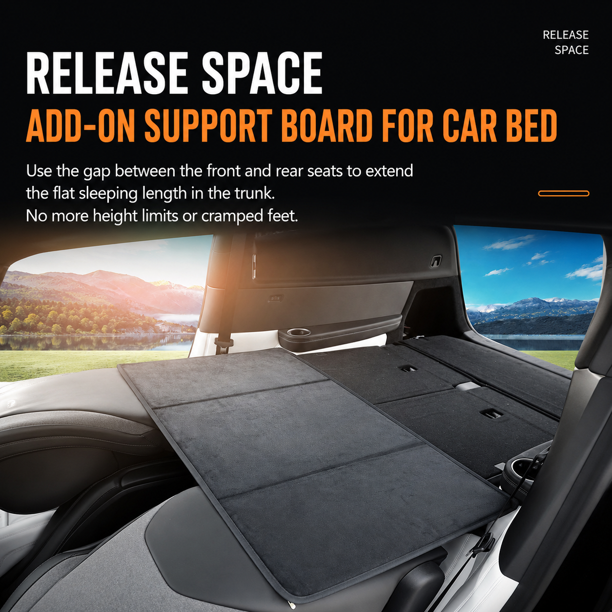 Trunk Air Mattress Kit for Tesla Model Y L 6-Seat, with Support Board and Air Pump